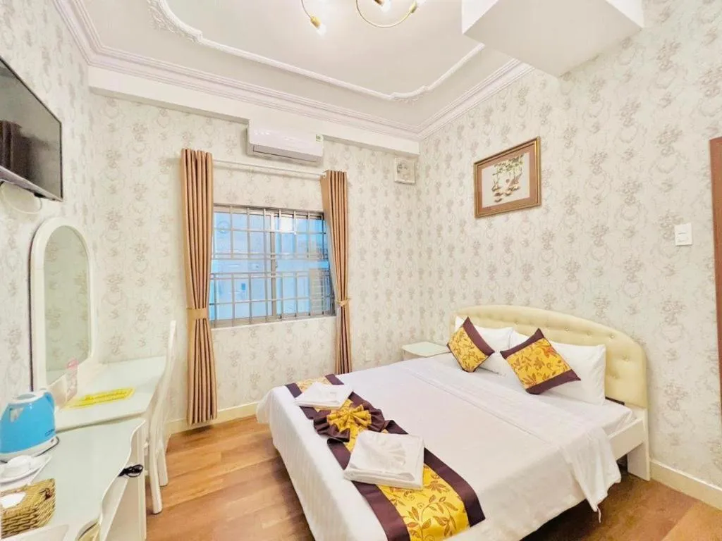 Bed in Truc Huyen Hotel
