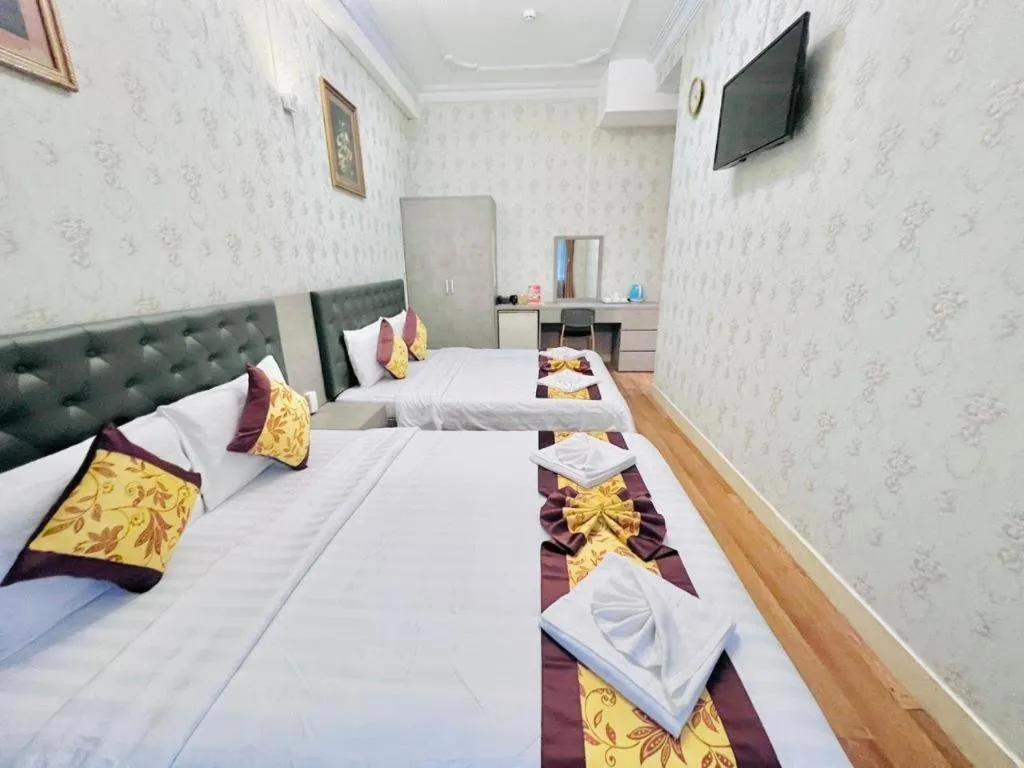 Bed in Truc Huyen Hotel