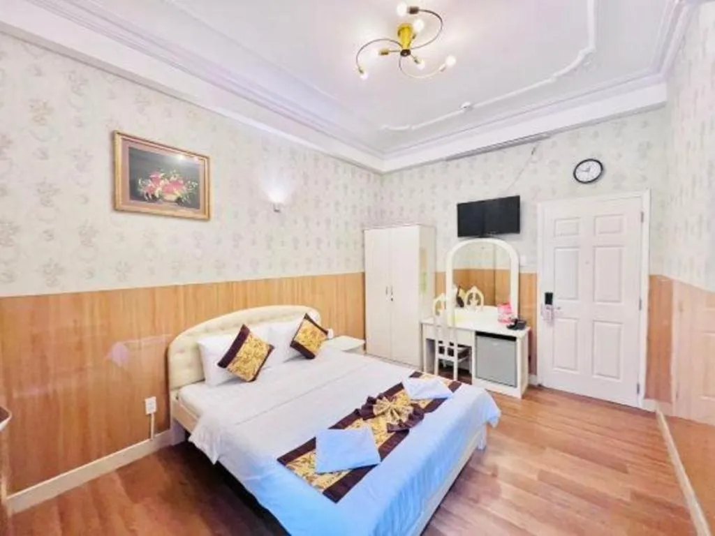 Bed in Truc Huyen Hotel