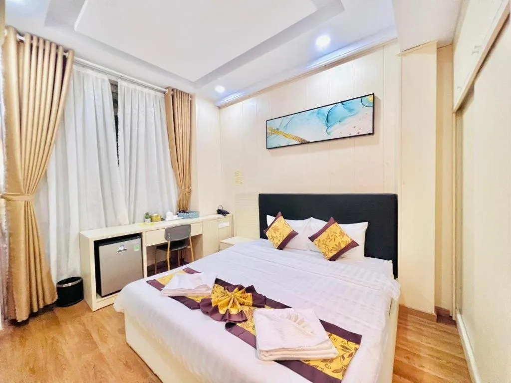 Bed in Truc Huyen Hotel