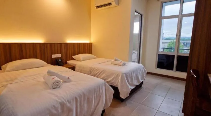 Bed in Weiss Hotels Kepong Baru