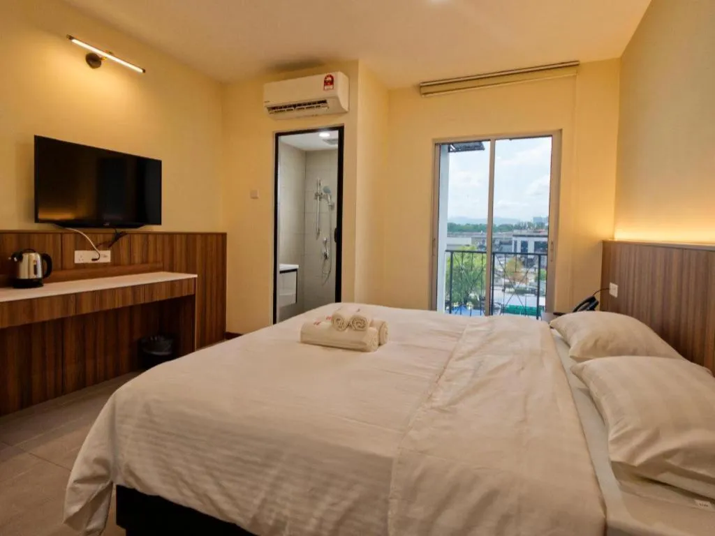 Bed in Weiss Hotels Kepong Baru