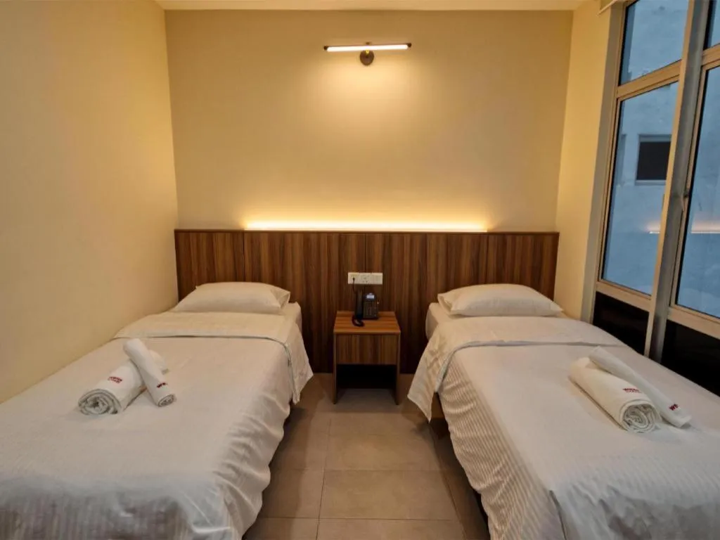 Bed in Weiss Hotels Kepong Baru