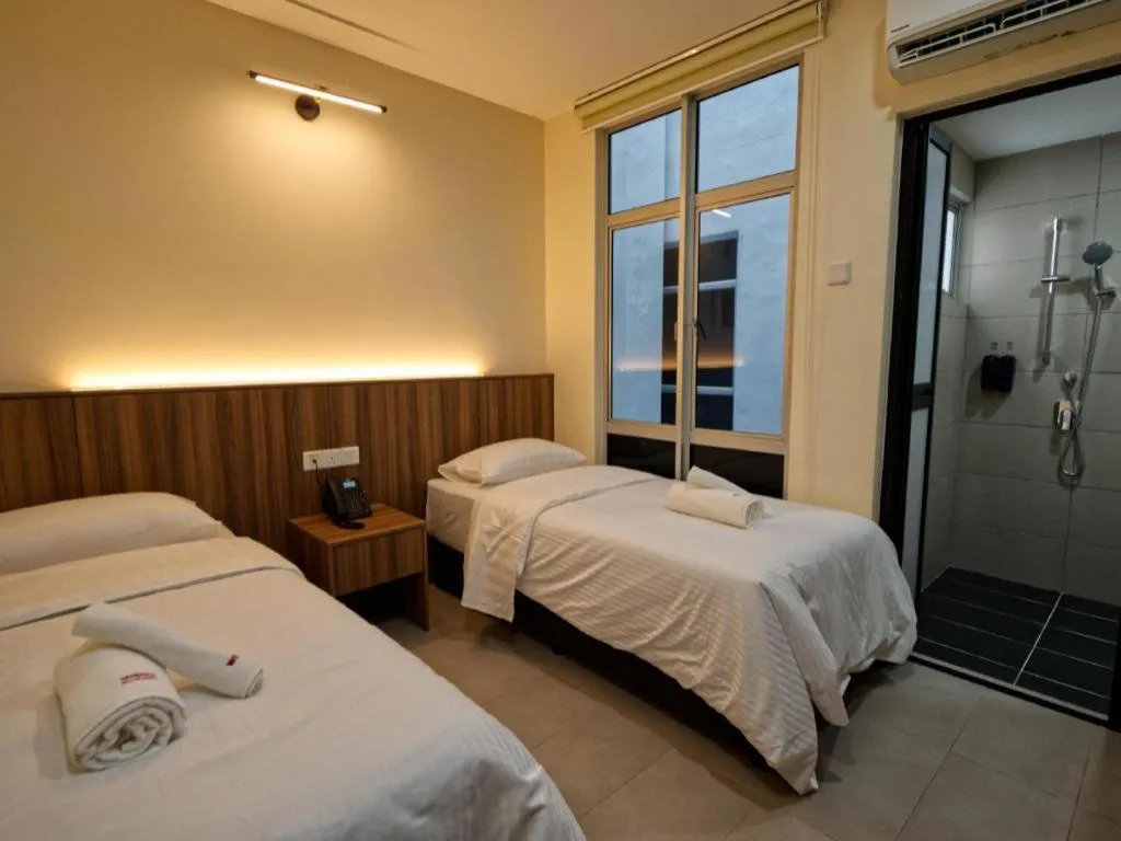 Bed in Weiss Hotels Kepong Baru