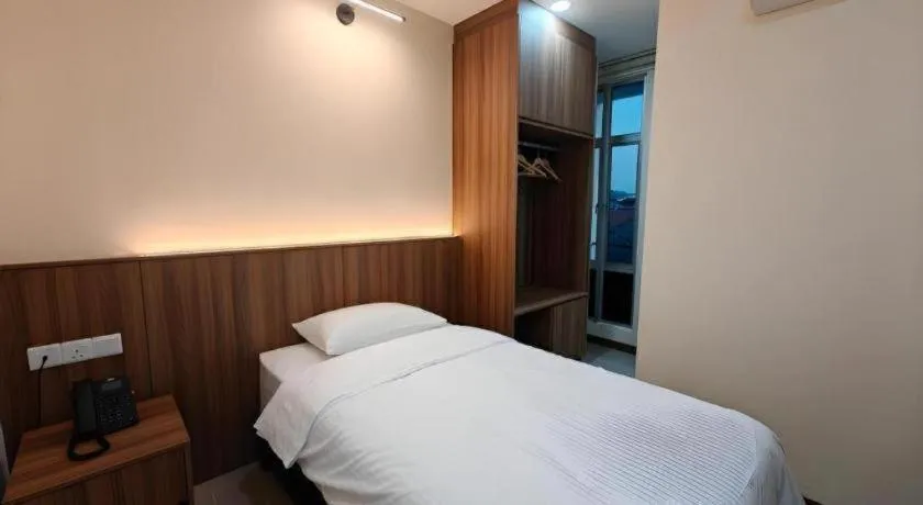 Bed in Weiss Hotels Kepong Baru