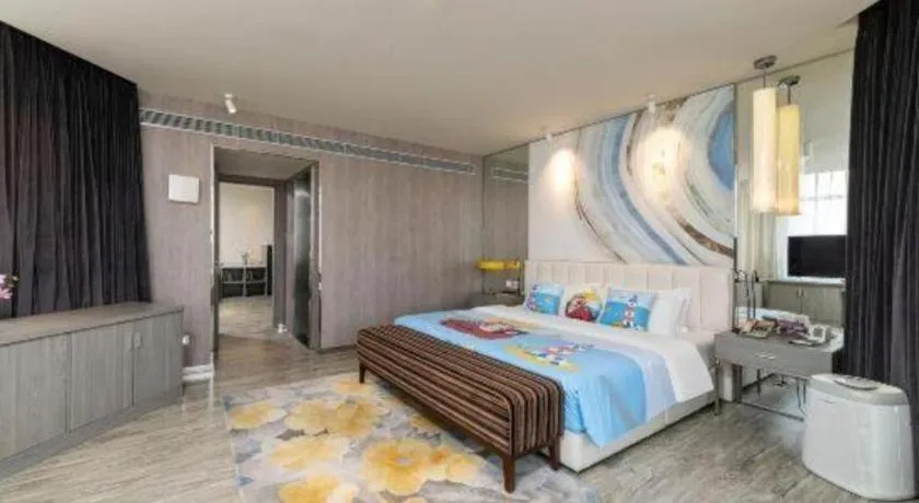 Bed in Jinjiang Metropolo Hotel Shenyang Country Garden Datong Lake Subway Station Branch