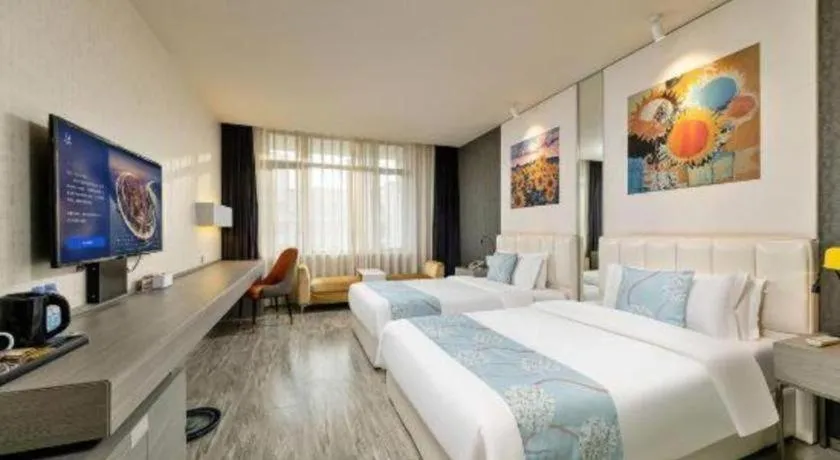 Bed in Jinjiang Metropolo Hotel Shenyang Country Garden Datong Lake Subway Station Branch