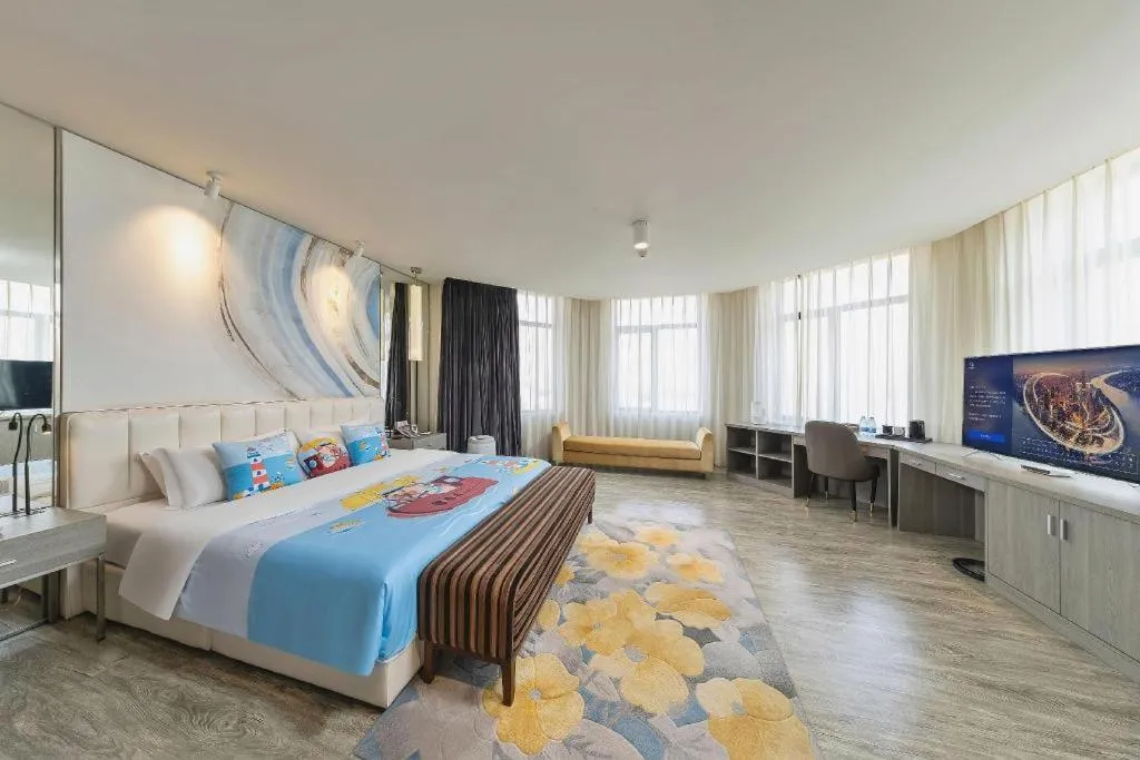 Bed in Jinjiang Metropolo Hotel Shenyang Country Garden Datong Lake Subway Station Branch