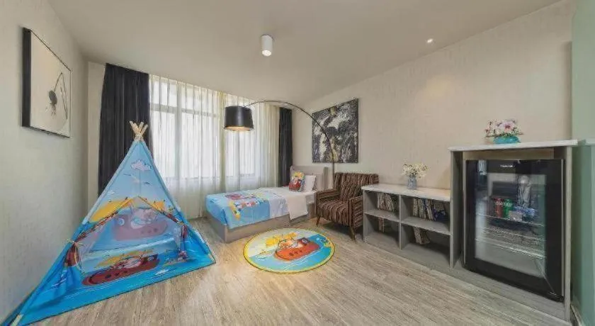 Bed in Jinjiang Metropolo Hotel Shenyang Country Garden Datong Lake Subway Station Branch