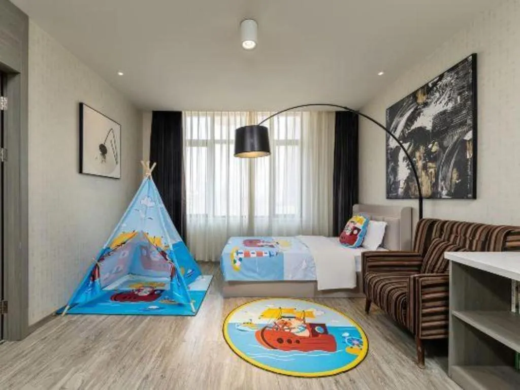 Bed in Jinjiang Metropolo Hotel Shenyang Country Garden Datong Lake Subway Station Branch