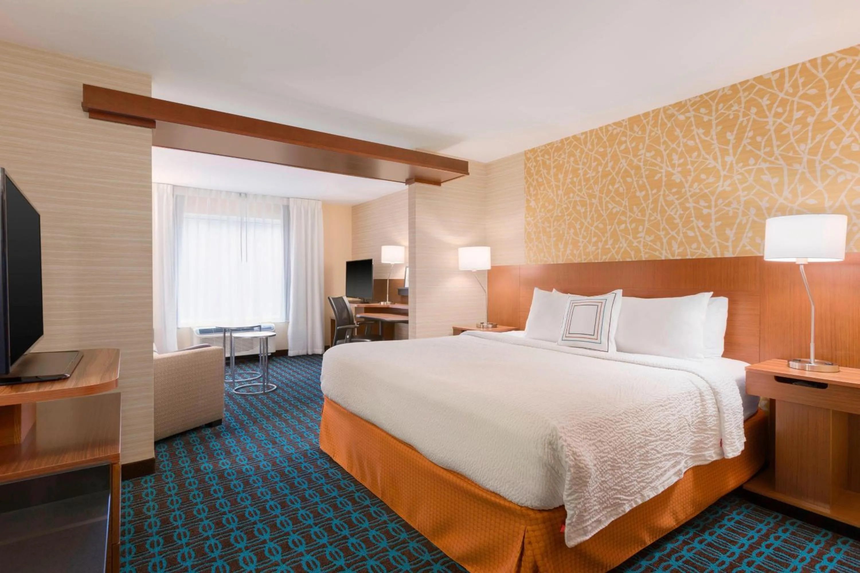 Bedroom, Bed in Fairfield Inn & Suites by Marriott Pittsburgh Airport/Robinson Township