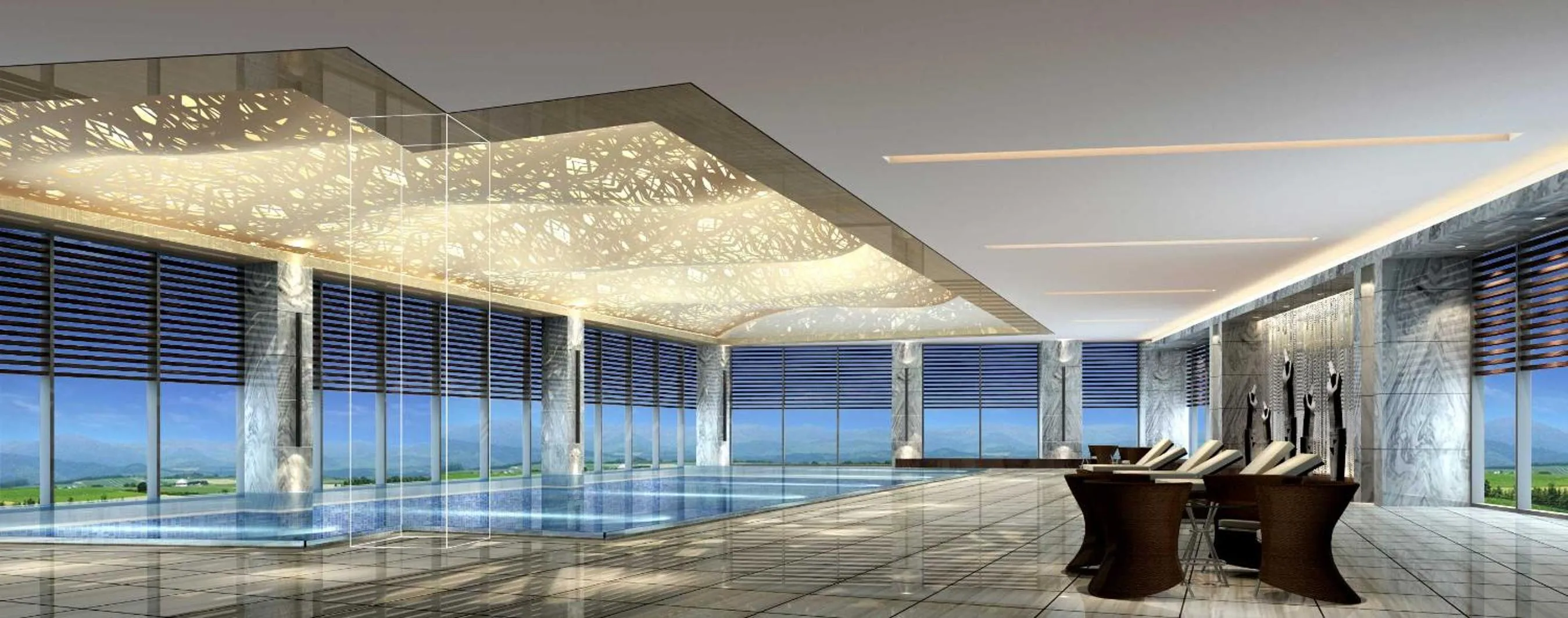 Swimming pool in Zhuzhou Marriott Hotel