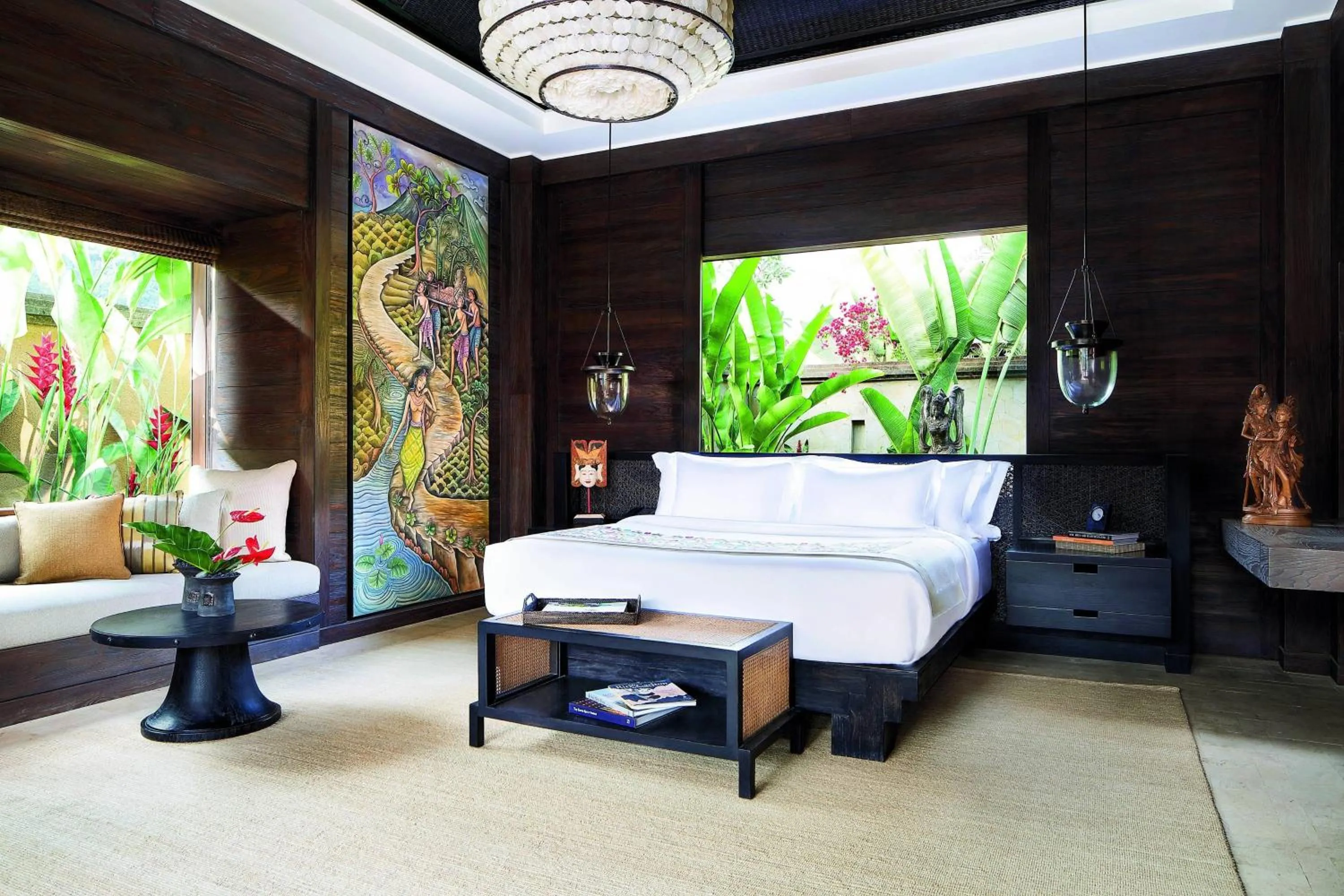 Swimming pool, Bed in Mandapa, a Ritz-Carlton Reserve