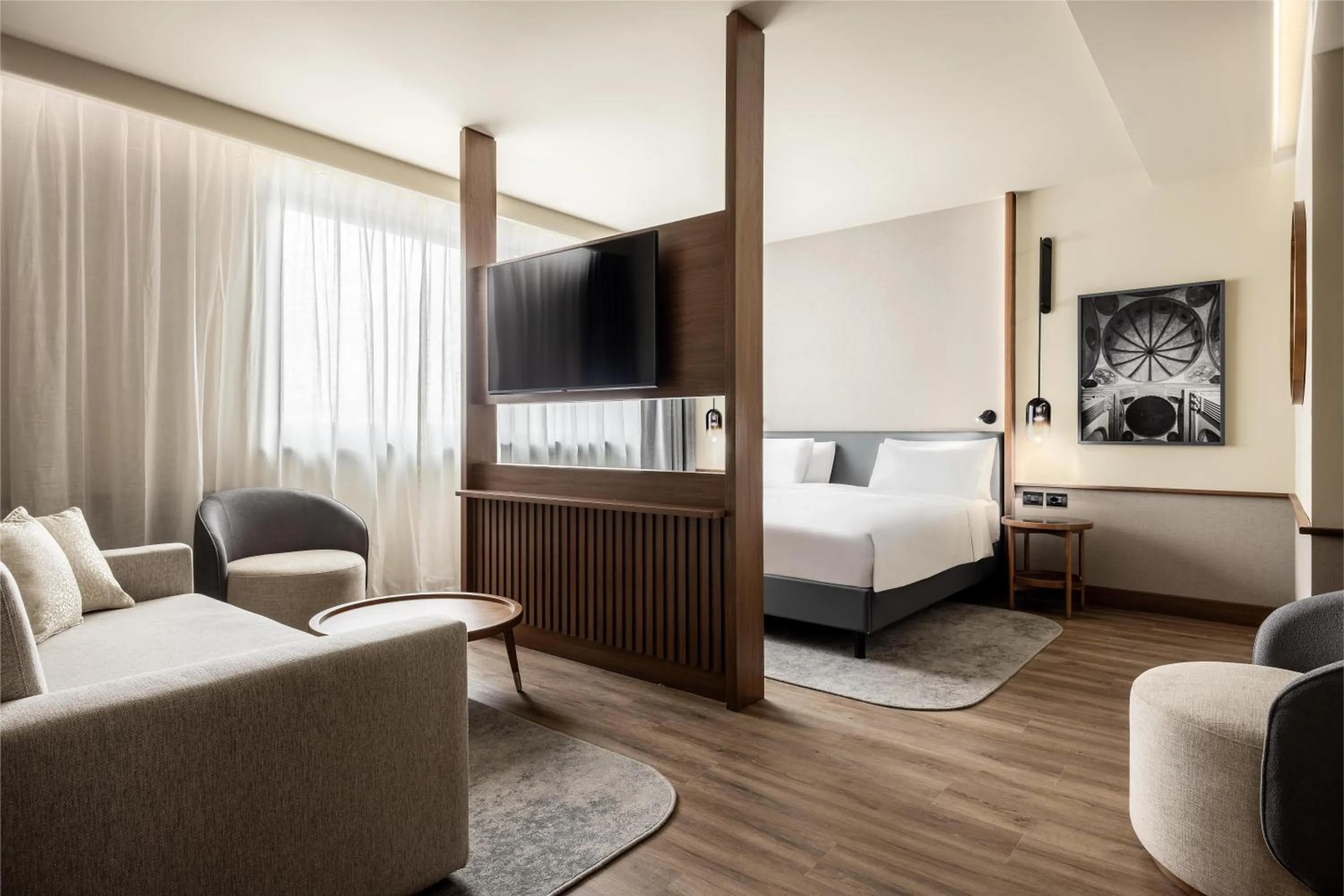 Photo of the whole room, Bed in Radisson Blu Hotel, Florence