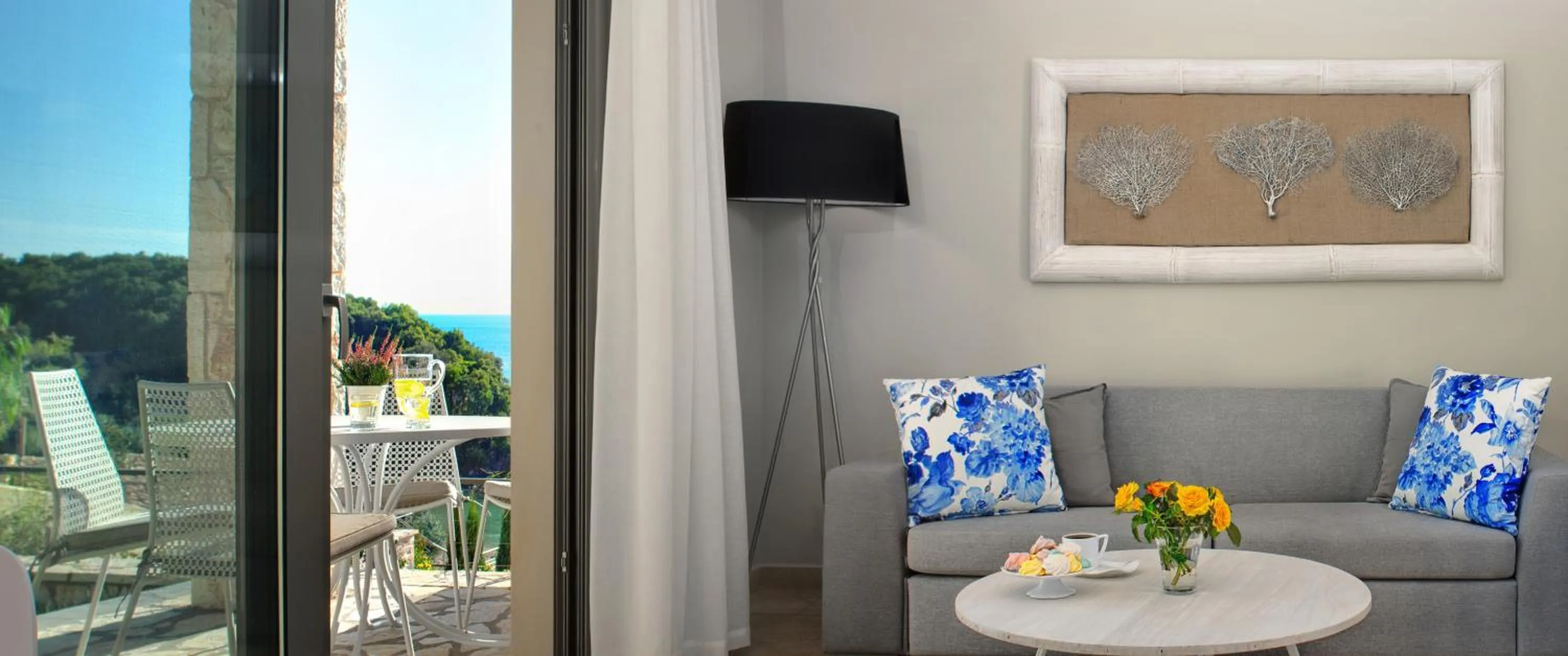 Living room in Sivota Seascape Luxury Villas & Residences