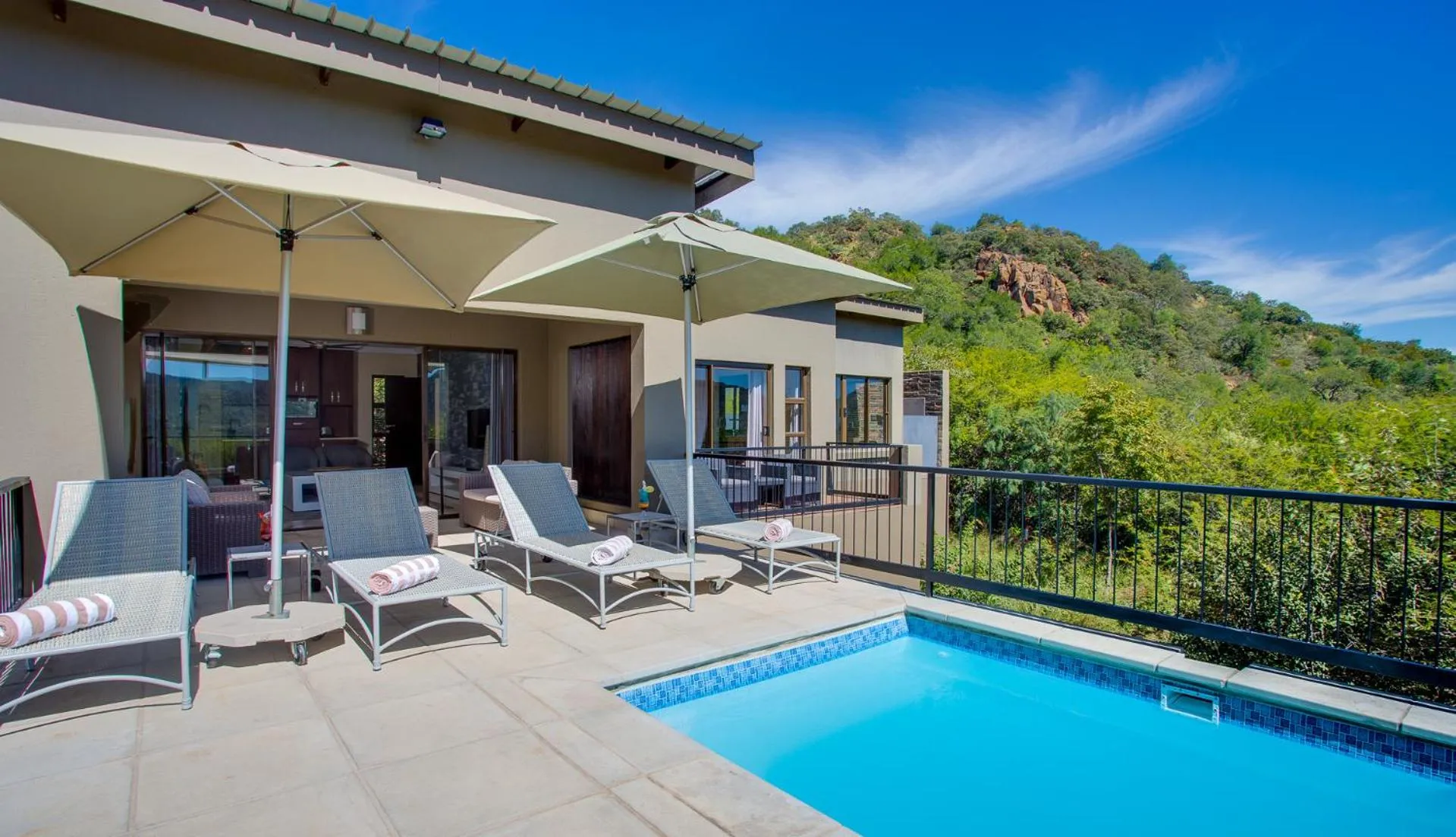 Pool view in Shepherds Tree Game Reserve