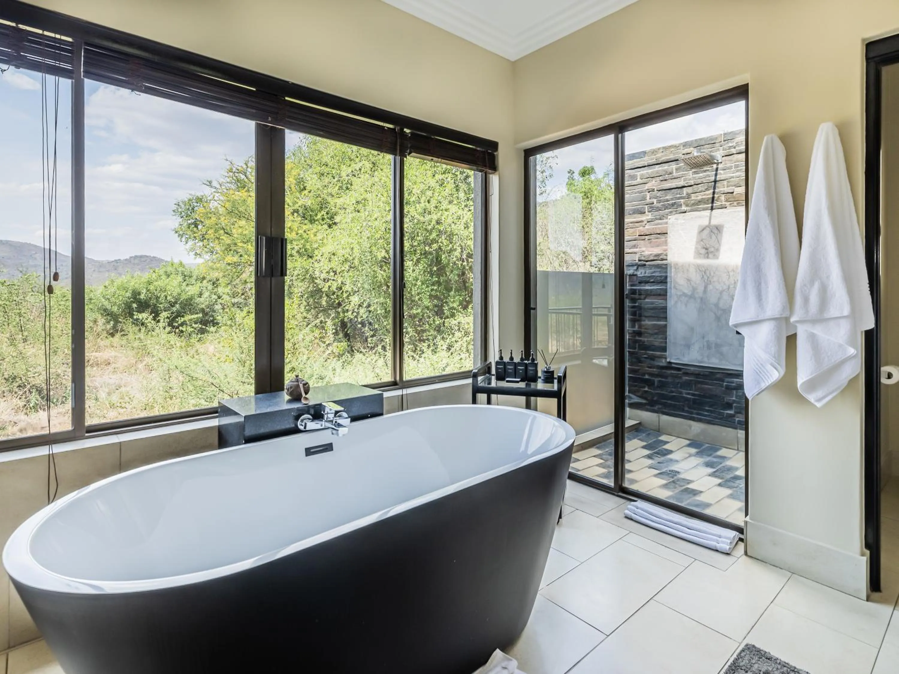 Shower in Shepherds Tree Game Reserve