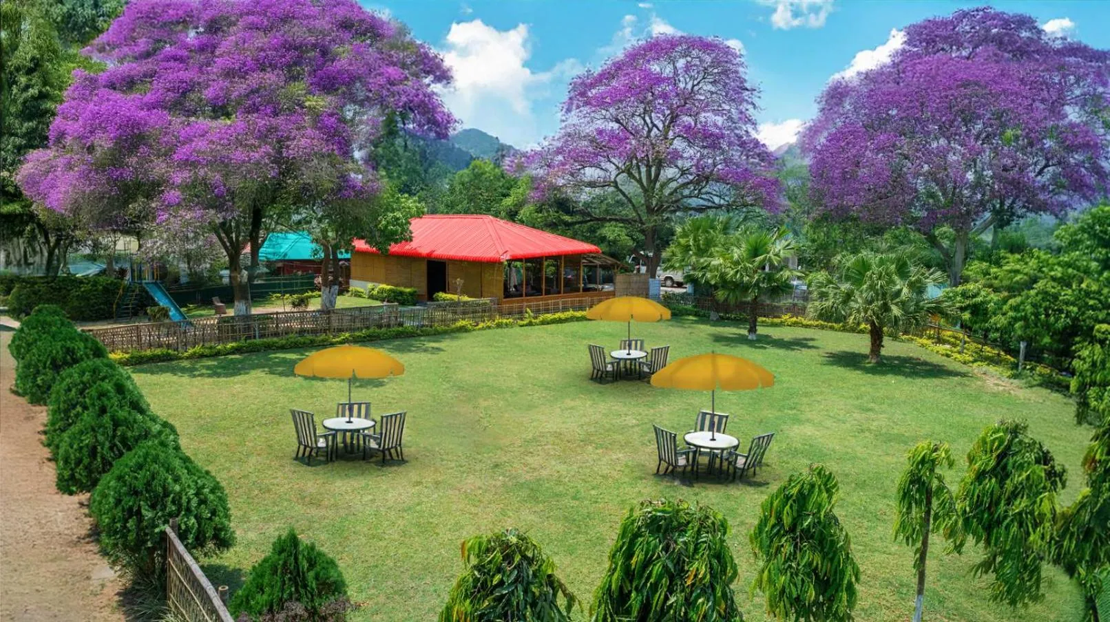 Patio in Summit Green Lake Tea Resort & Spa