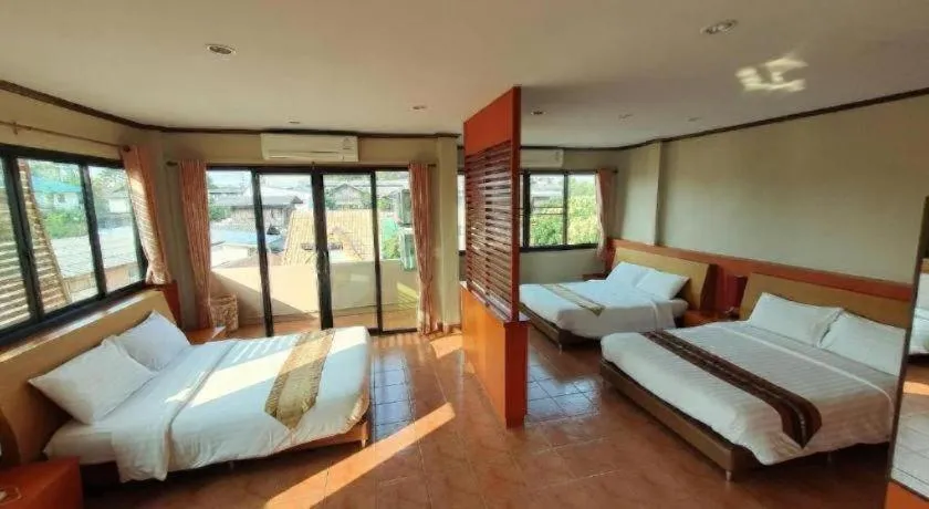 Bed in Kwan Phayao Villa