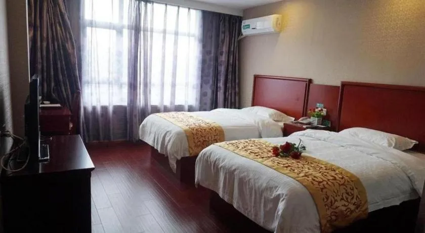 Bed in GreenTree Inn Yancheng Xiangshui Bus Station Express Hotel