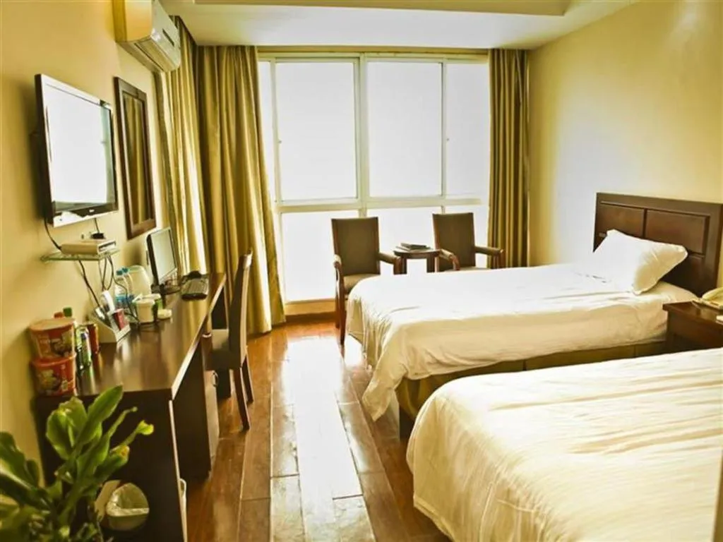 Bed in GreenTree Inn Yancheng Xiangshui Bus Station Express Hotel