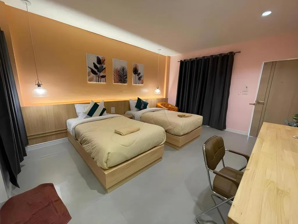 Bed in Kiatwimon Hotel