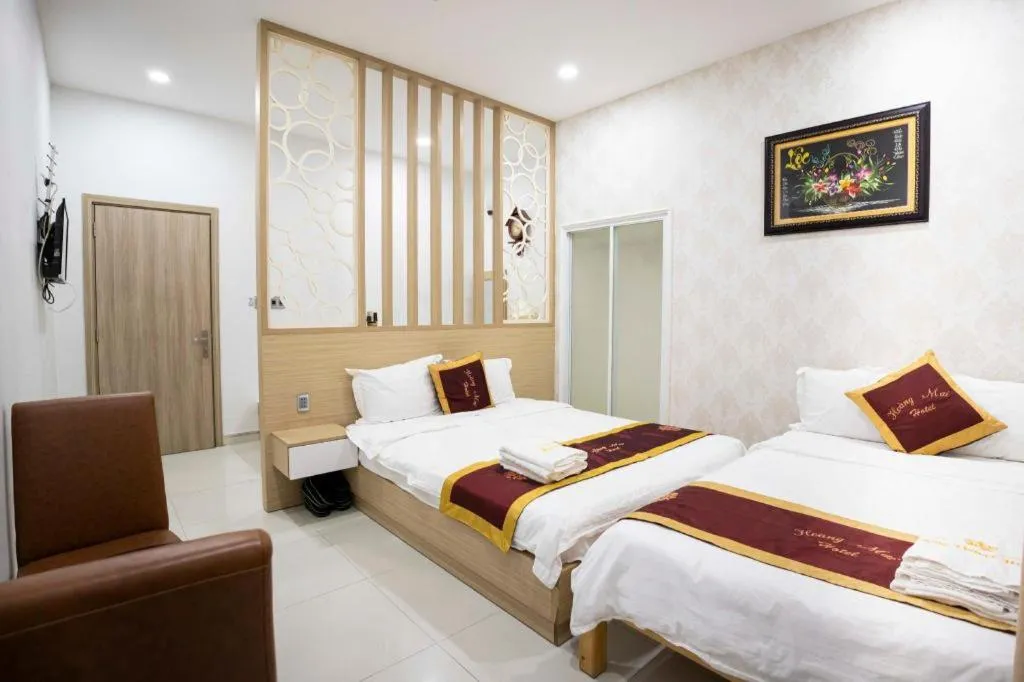 Bed in Hoang Mai Hotel