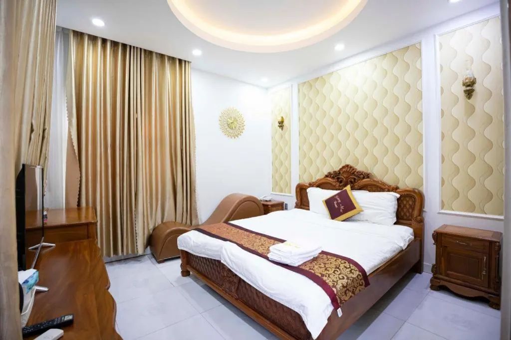 Bed in Hoang Mai Hotel