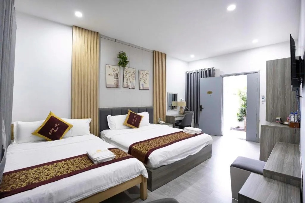 Bed in Hoang Mai Hotel