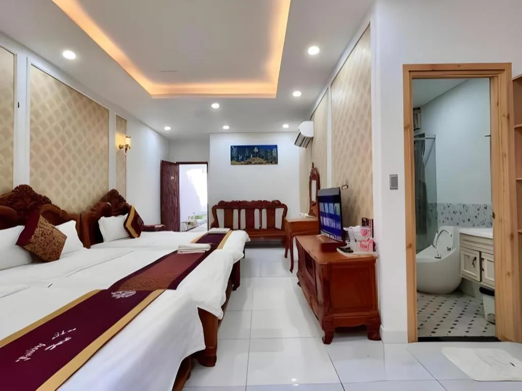 Bed in Hoang Mai Hotel