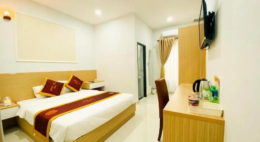 Bed in Hoang Mai Hotel