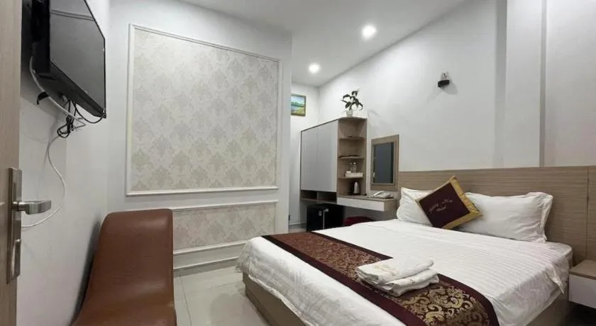 Bed in Hoang Mai Hotel