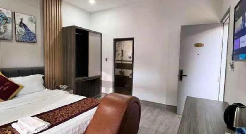 Bed in Hoang Mai Hotel