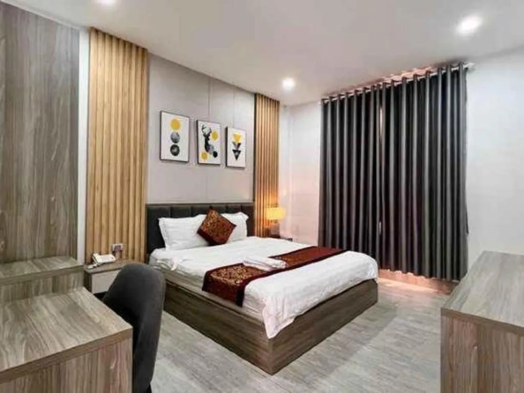 Bed in Hoang Mai Hotel