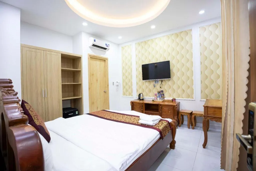 Bed in Hoang Mai Hotel