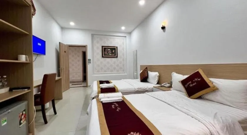 Bed in Hoang Mai Hotel