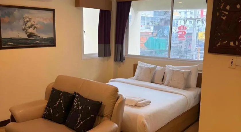 Bed in A7 Hotel Pattaya