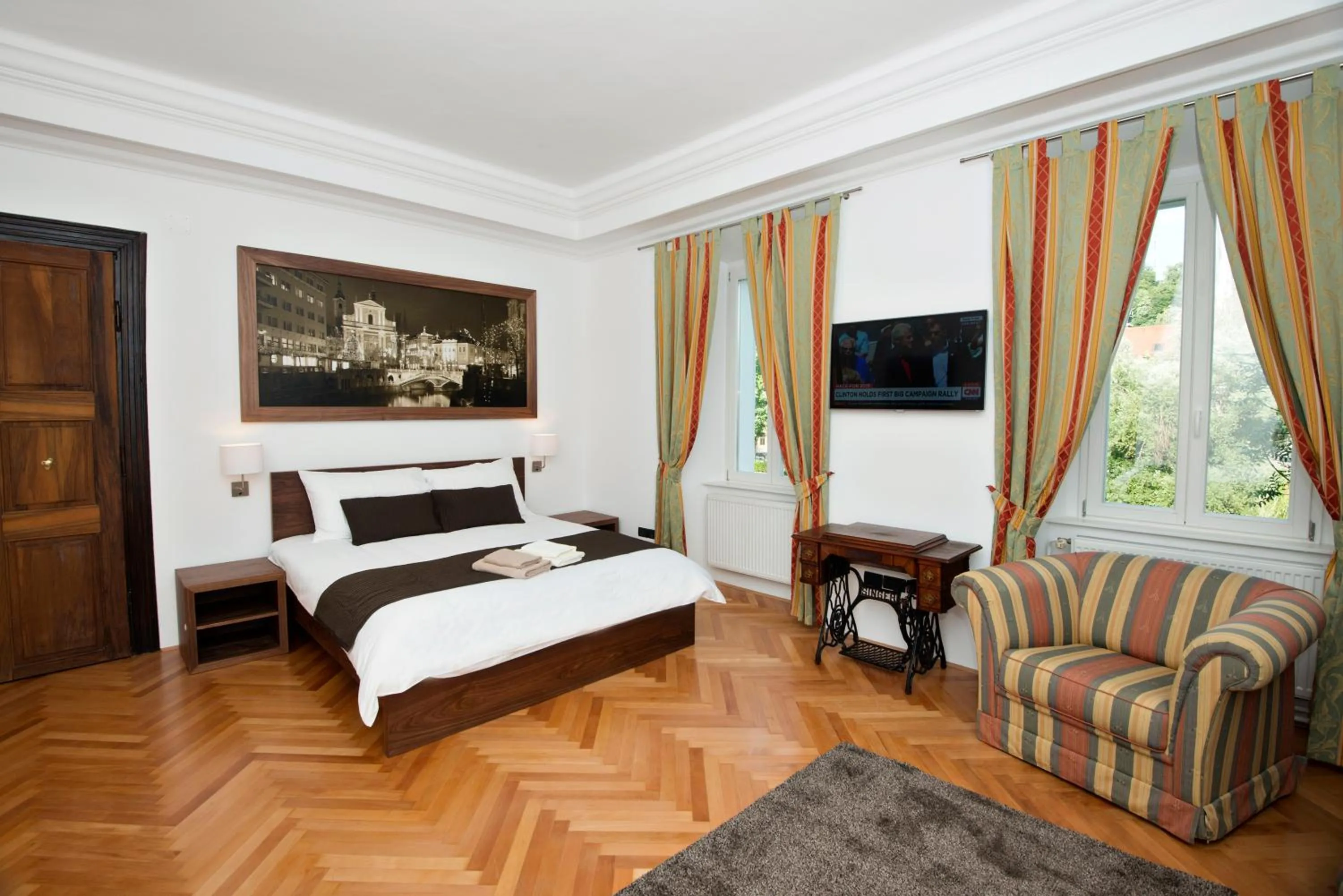 Bed in Zois Apartments