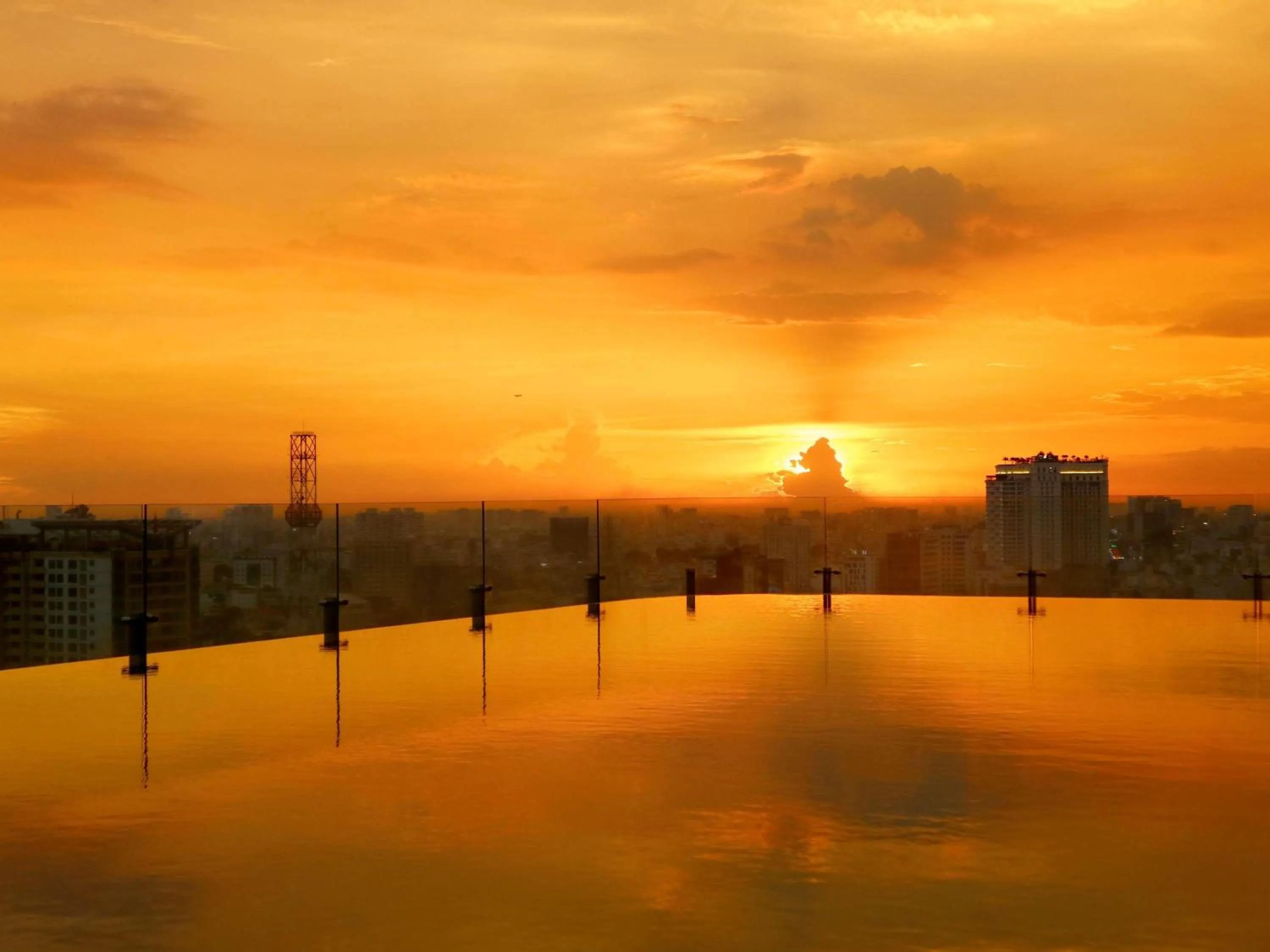 Pool view in Hotel Des Arts Saigon Mgallery Collection
