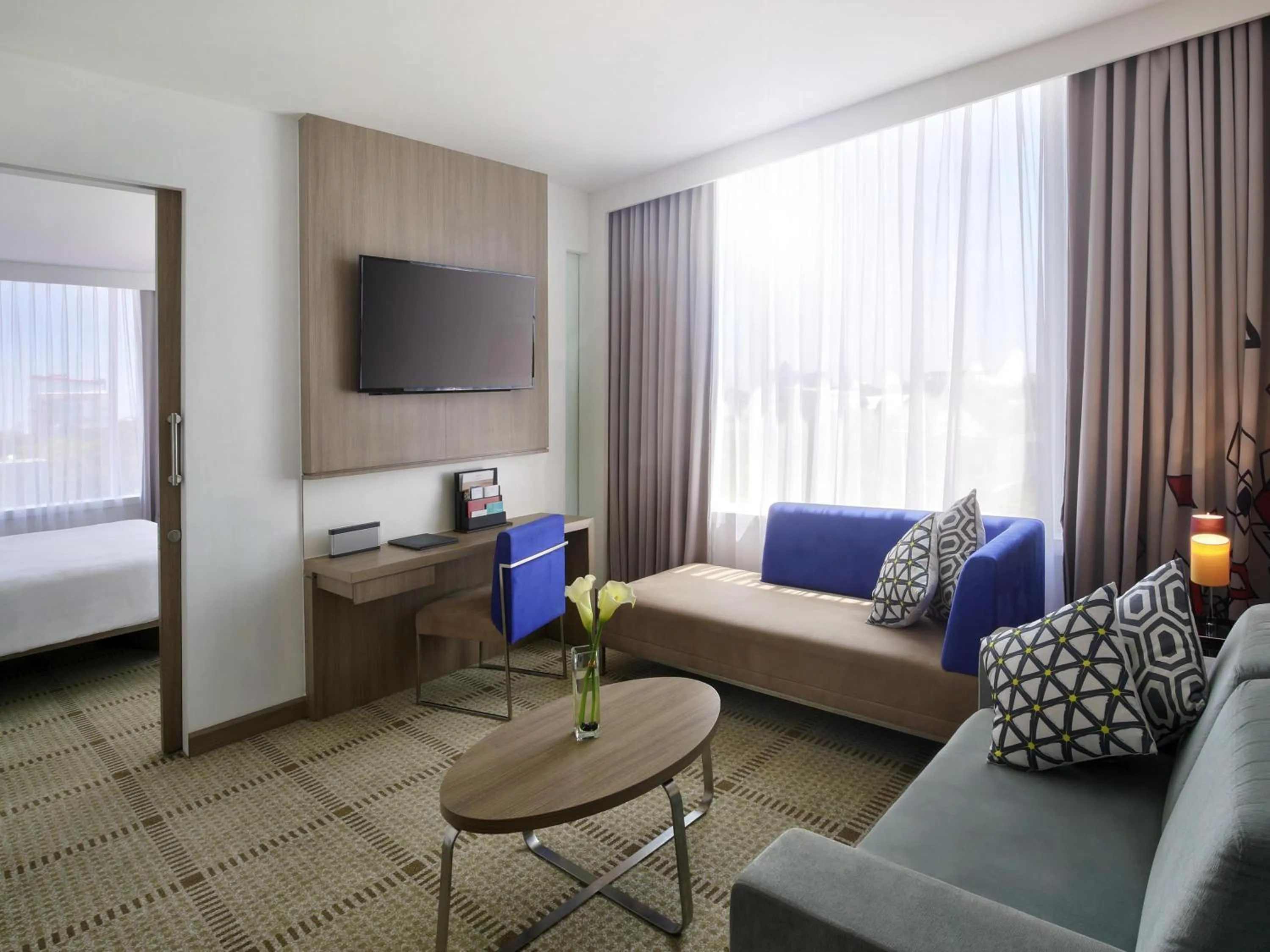Bedroom, Bed in Novotel Makassar Grand Shayla