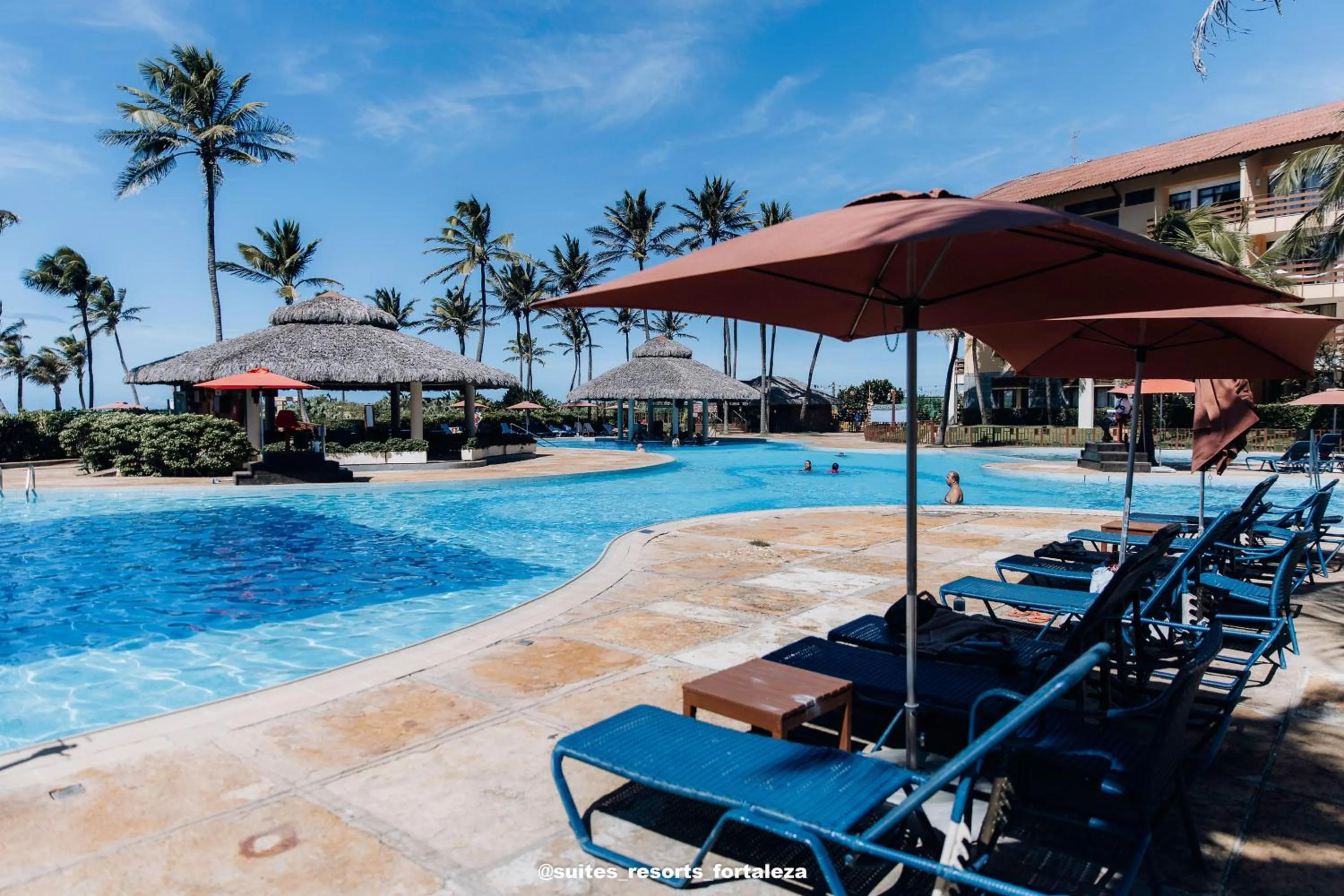 Pool view in Apartamento - Pé na areia - Ao lado do parque aquático - Administrado por Anfitrião