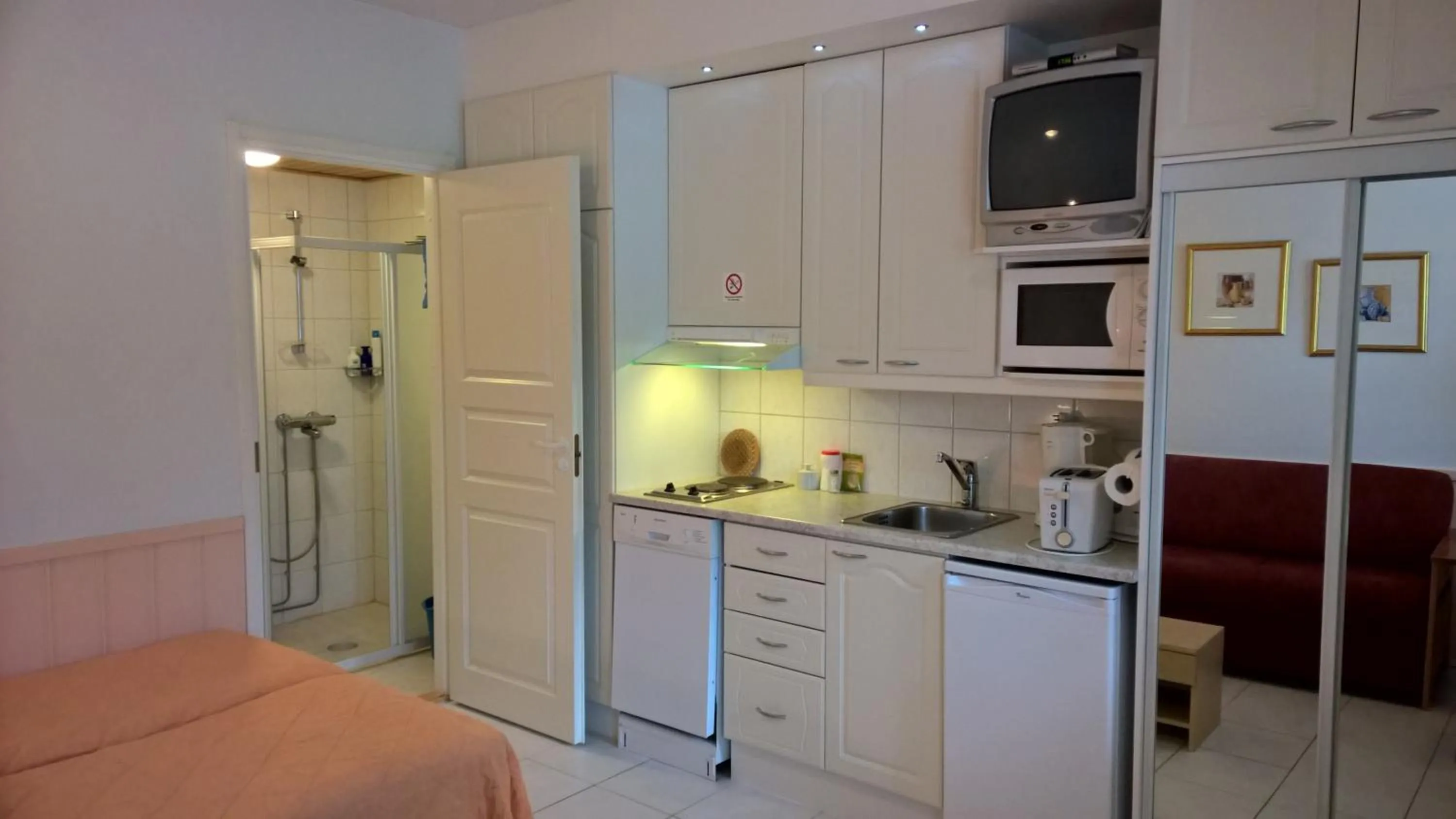 Kitchen or kitchenette in Aparthotel LeviStar