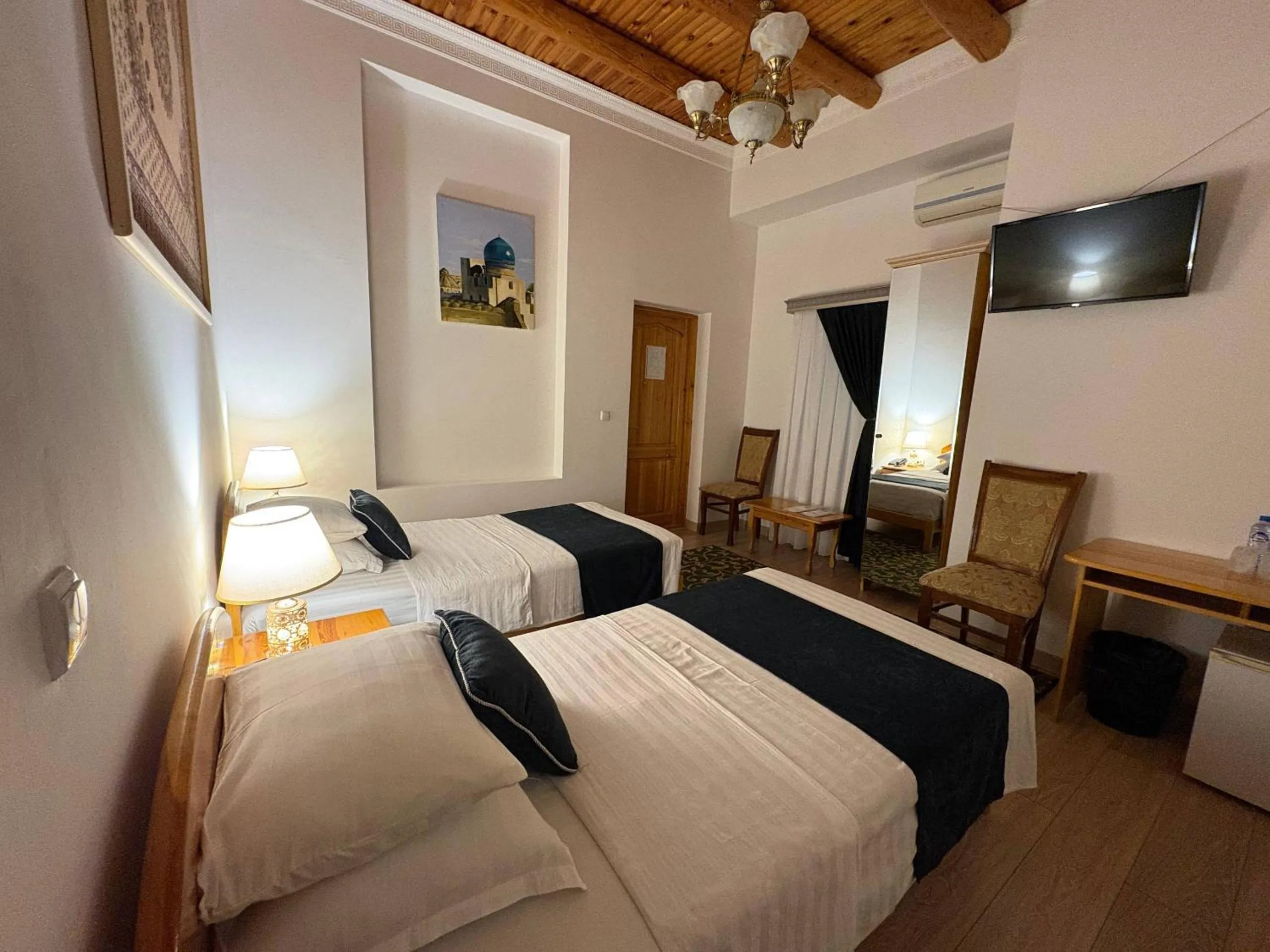 Bed in Porso Boutique Hotel