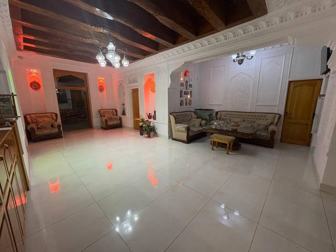 Living room in Porso Boutique Hotel