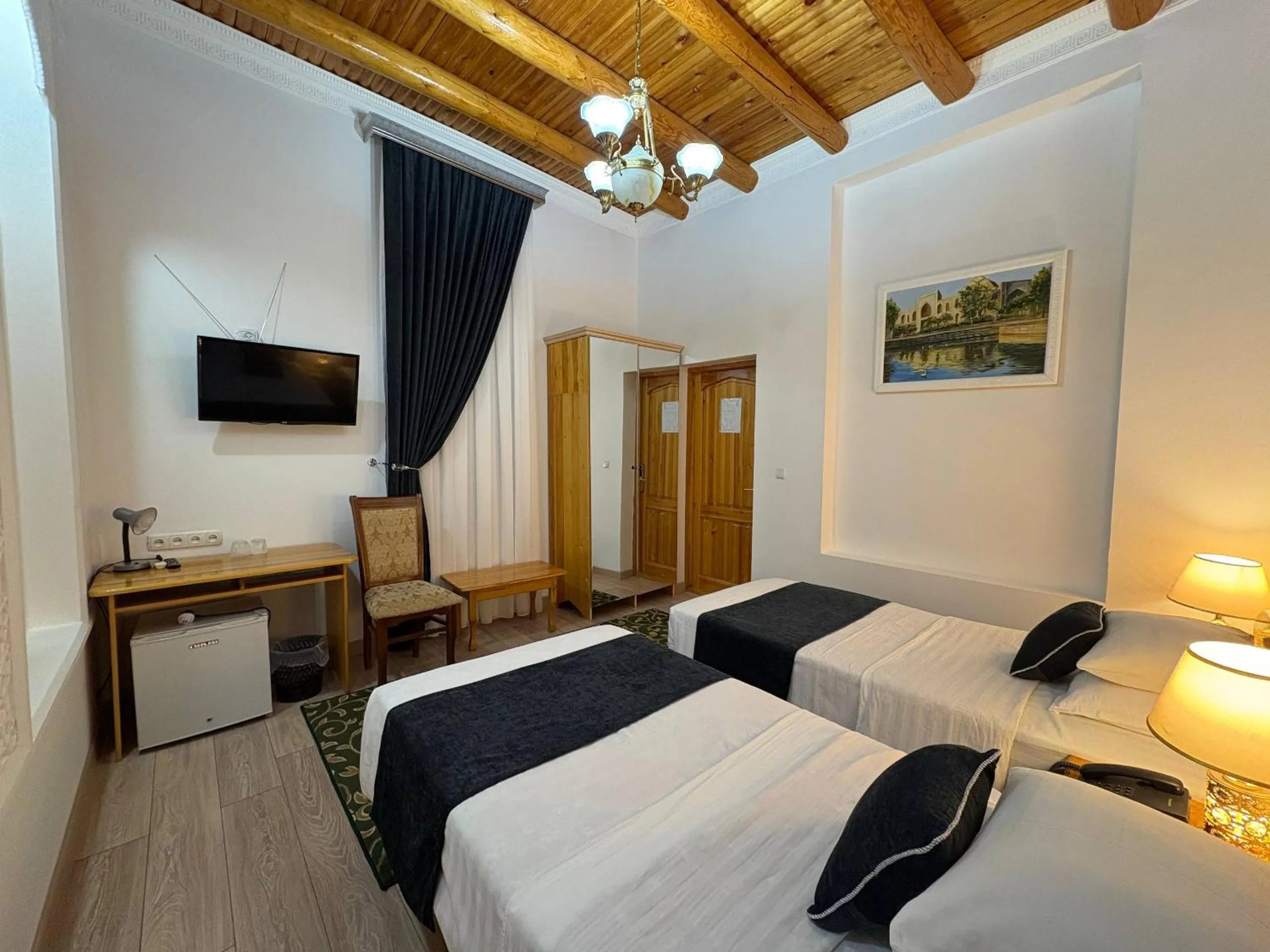 Bed in Porso Boutique Hotel