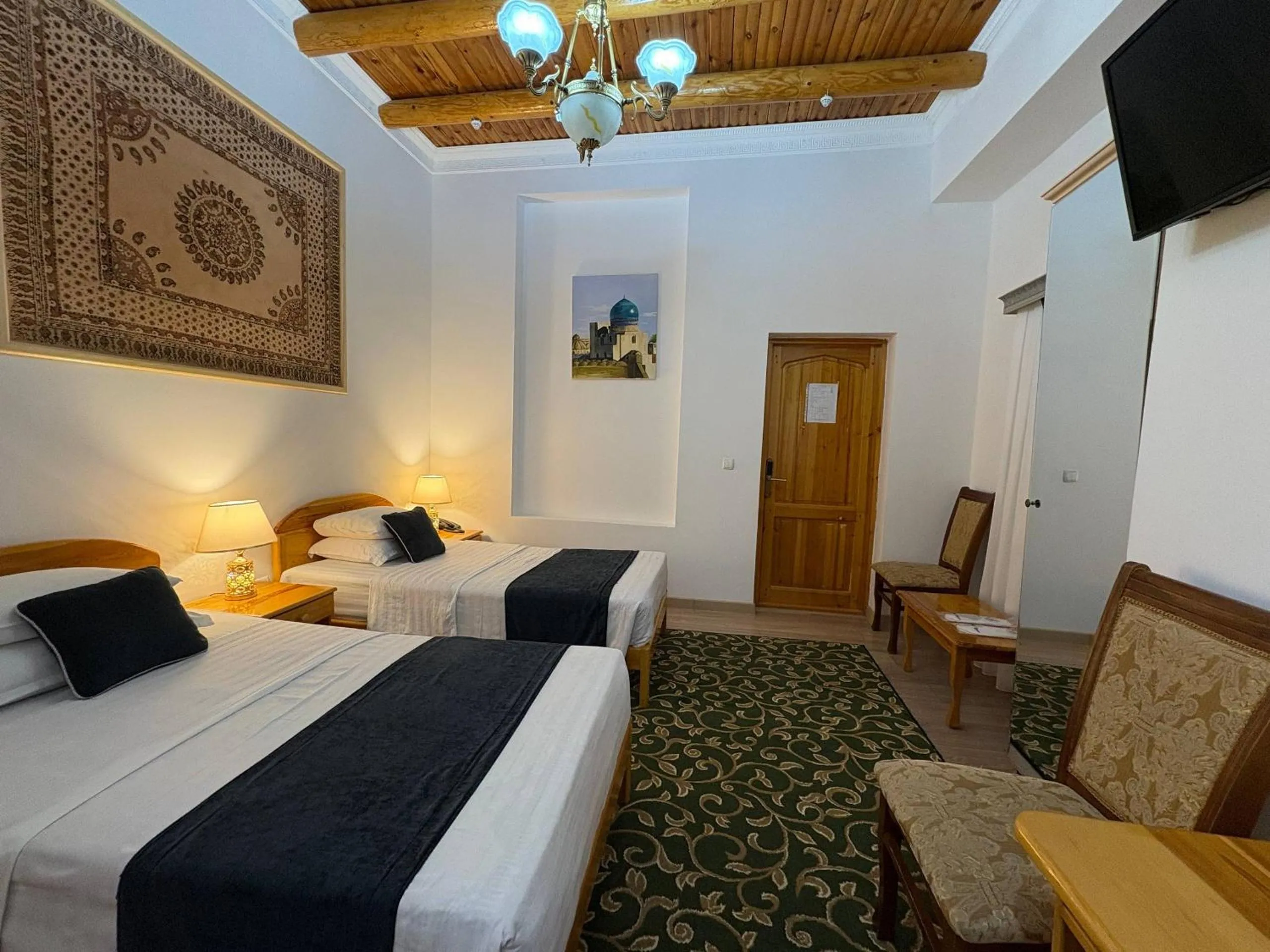 Bed in Porso Boutique Hotel