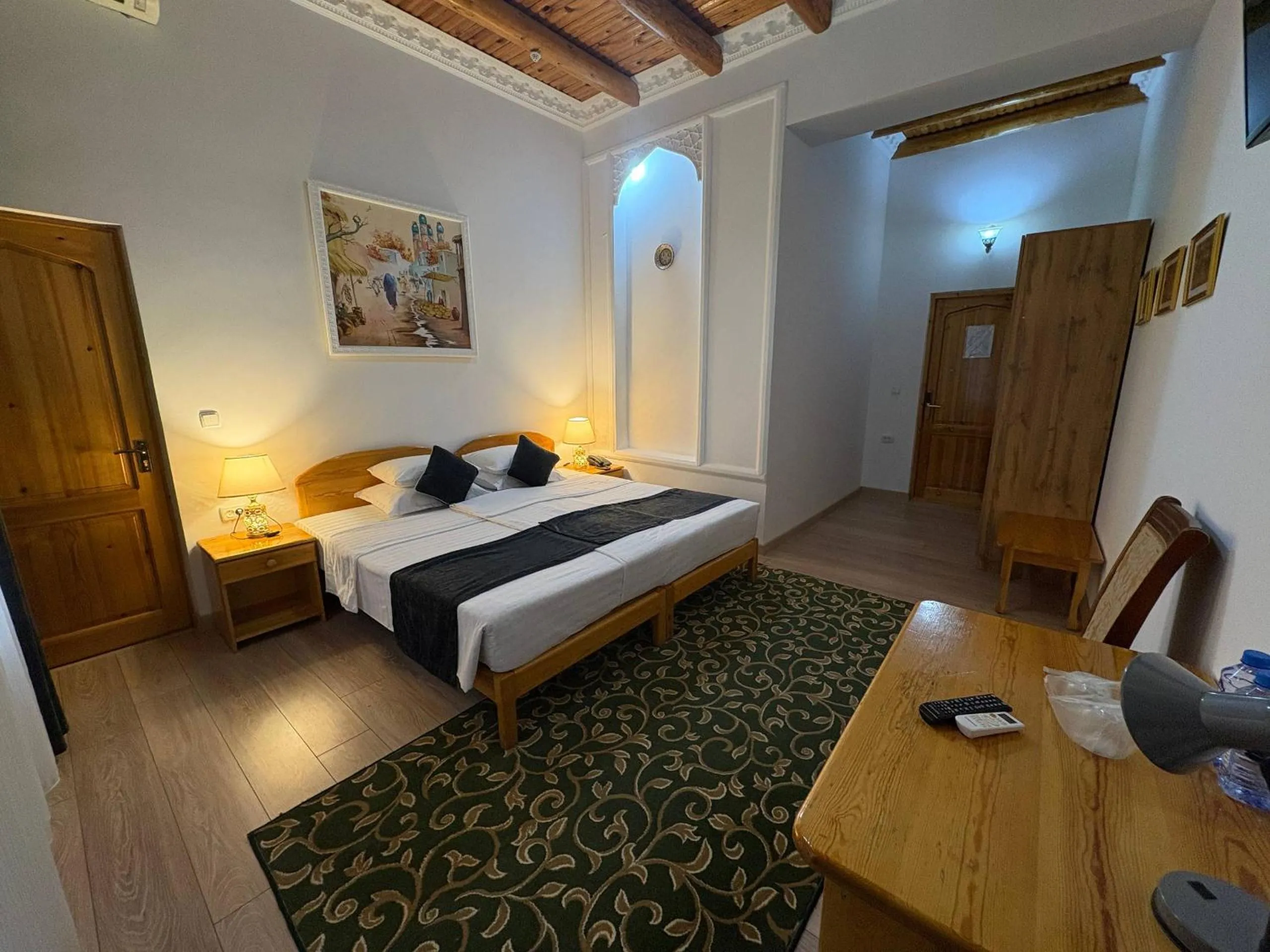 Bed in Porso Boutique Hotel