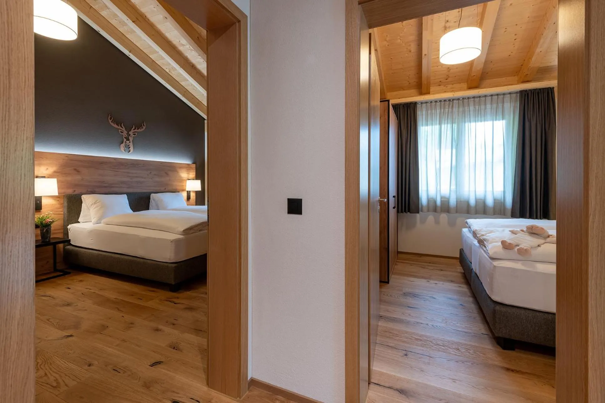 Bed in Pradas Resort Brigels