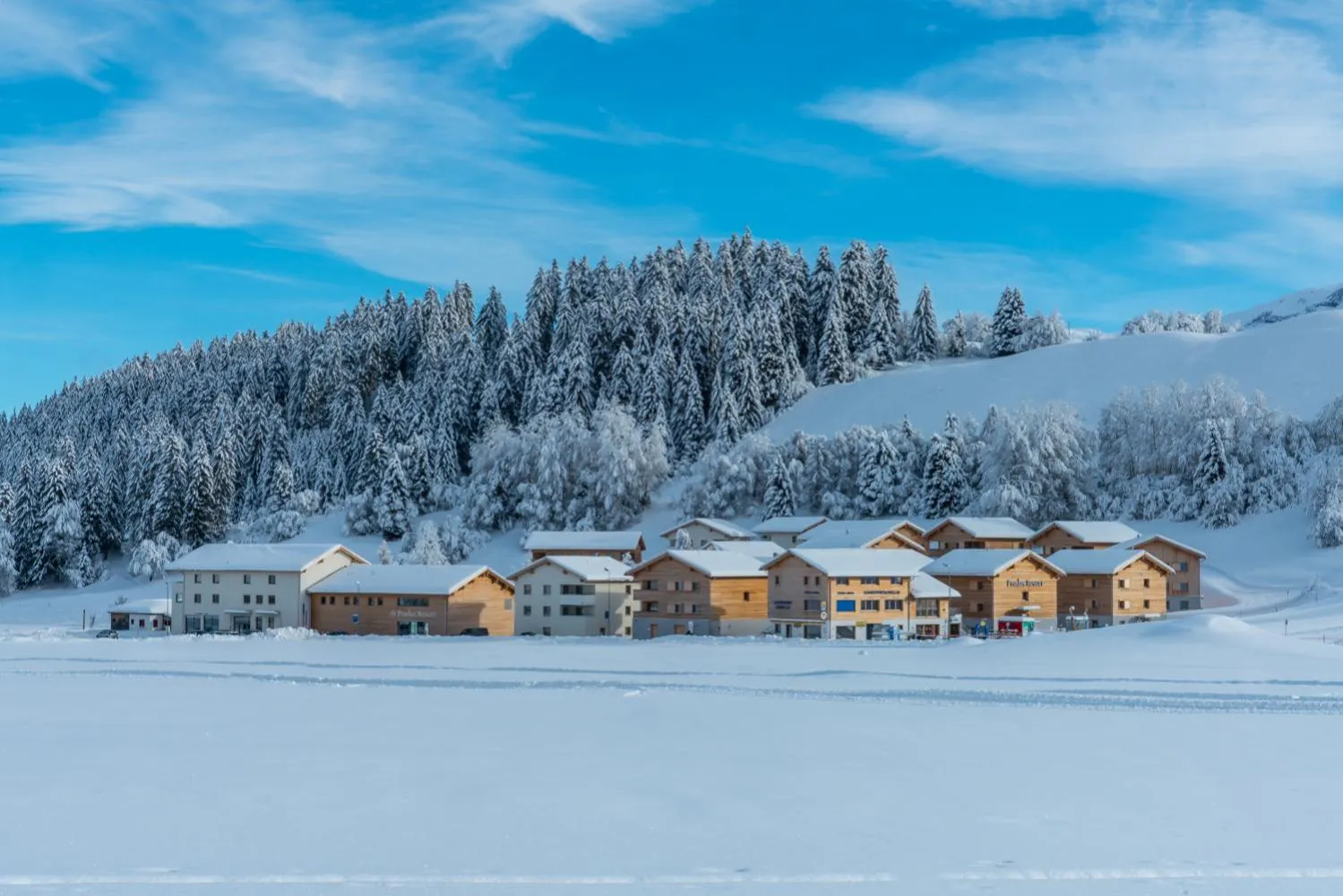 Property building in Pradas Resort Brigels