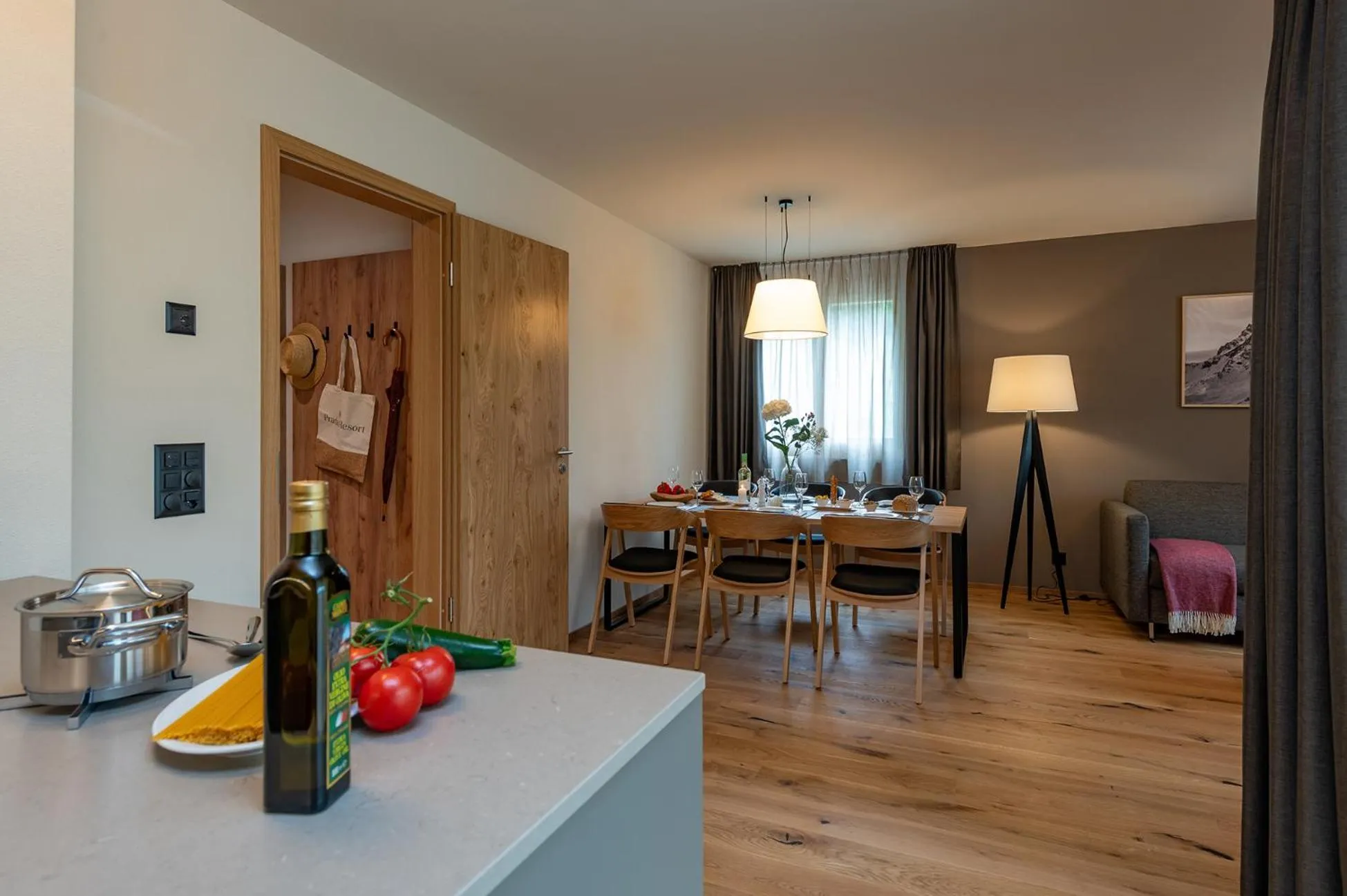 Kitchen or kitchenette in Pradas Resort Brigels